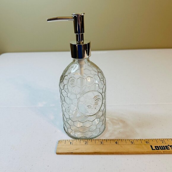 Glass Rooster Soap Dispenser With Plastic Pump - Picture 4 of 7